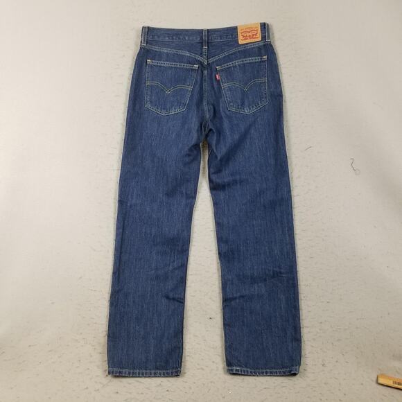 Levis Jeans Womens 28 Blue Low Pro Straight 100% Cotton Red Tab Denim Zip Fly - Picture 5 of 15